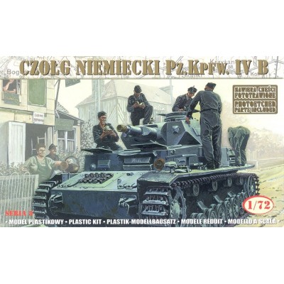PZ.KPFW. IVB GERMAN TANK - 1/72 SCALE ( PHOTO ETCED PARTS INCLUDED )